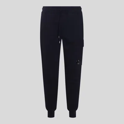 C.p. Company Dark Green Cotton Pants In Black
