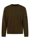 C.p. Company Lens Sweatshirt In Verde