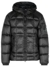 C.p. Company D.d. Shell Hooded Puffer Jacket In Black