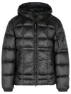 C.p. Company D.d. Shell Hooded Puffer Jacket In Black