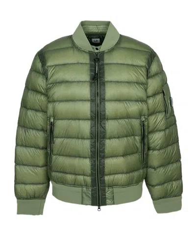 C.p. Company D.d. Shell Bomber Down Jacket In Green