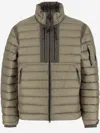C.p. Company High Collar Dd-shell Bomber Jacket In Green