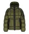 C.p. Company D. D. Shell Capers Hooded Down Jacket In Green