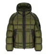 C.p. Company D. D. Shell Capers Hooded Down Jacket In Green