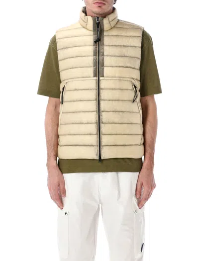 C.p. Company D.d. Shell Down Lens Gilet In Multi