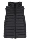 C.p. Company Quilted Puffer Gilet - Black In Black