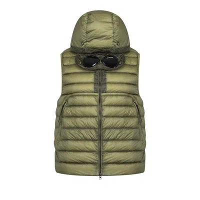 Pre-owned C.p. Company D.d. Shell Goggle Down Gilet 'capers' | Green | Men's Size M
