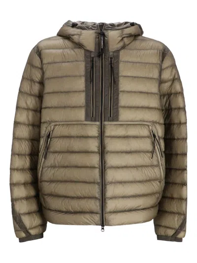 C.p. Company D.d. Shell Google Down Jacket In Green