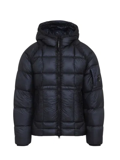 C.p. Company Dd Shell  Hooded Down Jacket In Black