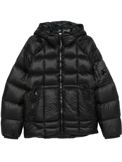 C.p. Company Dd Shell  Hooded Down Jacket In Black