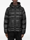 C.p. Company C.p.company Men Soft Shell Nylon Down Jacket In Black