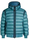C.p. Company D.d. Shell Hooded Quilted Jacket In Blue