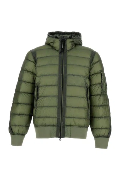 C.p. Company Outerwear Medium Jacket In Dd-shell In Green