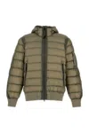 C.p. Company Army Green Nylon Down Jacket In Green