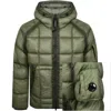 C.p. Company D.d. Shell Goggle Down Jacket In Green