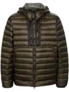 C.p. Company D.d. Hooded Shell Midweight Goggle Down Jacket In Green