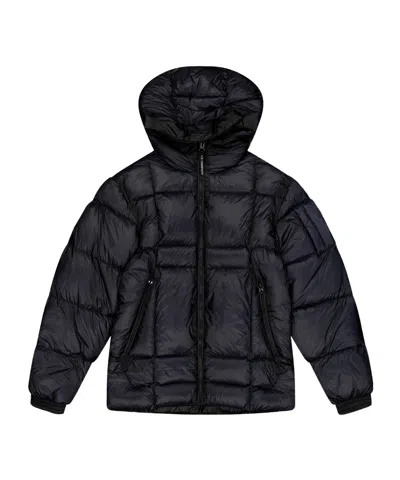 C.p. Company Dd Shell Short Puffer Jacket In Black