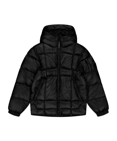 C.p. Company Dd Shell Short Puffer Jacket In Black