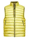 C.p. Company D.d. Zipped-sleeveless Gilet In Yellow