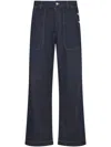 C.p. Company Loose Denim Pant In Blue
