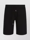 C.p. Company Cotton Diagonal Fleece Logo Shorts