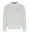 C.p. Company Diagonal Fleece Blue Fox Sweatshirt