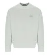 C.p. Company Diagonal Fleece Blue Fox Sweatshirt In Gray