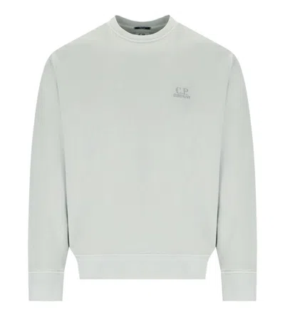 C.P. COMPANY C.P. COMPANY DIAGONAL FLEECE BLUE FOX SWEATSHIRT