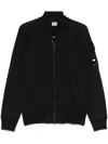 C.p. Company Zip-up Cotton Sweatshirt In Black