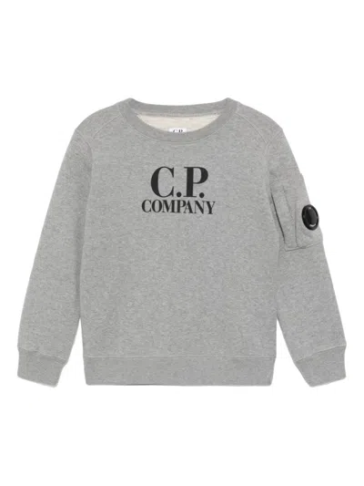 C.P. COMPANY DIAGONAL FLEECE LOGO SWEATSHIRT