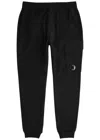 C.p. Company Diagonal Raised Cotton Sweatpants In Black