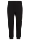 C.p. Company Sweatpants Cargo Pant In Diagonal Raised Fleece In Black