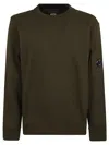 C.p. Company Diagonal Raised Fleece Crew Neck Lens Sweatshirt