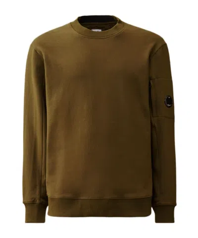 C.P. COMPANY C.P. COMPANY LOGO PLAQUE CREWNECK SWEATER