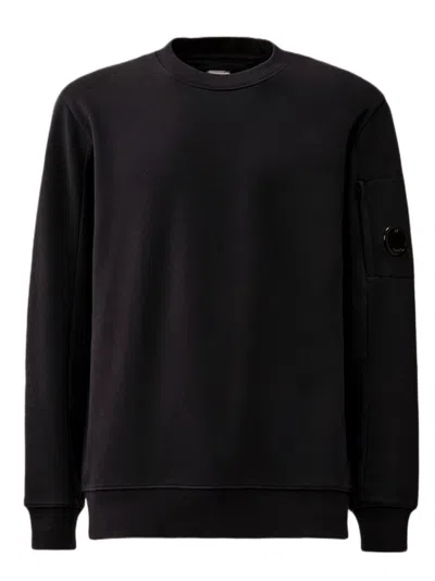 C.P. COMPANY DIAGONAL RAISED FLEECE CREWNECK SWEATSHIRT