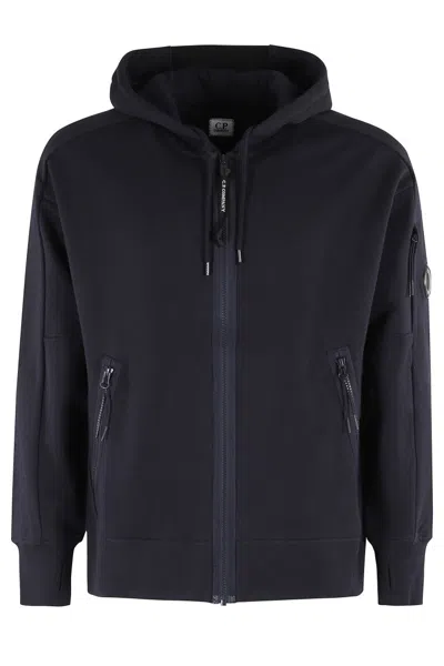 C.P. COMPANY C.P. COMPANY DIAGONAL RAISED FLEECE FULL ZIP HOODED