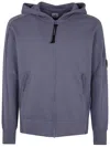 C.p. Company C.p.company Diagonal Raised Fleece Full Zip Hooded Sweatshirt