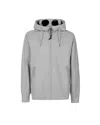 C.p. Company Gray Goggle Hoodie In Grey