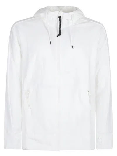 C.P. COMPANY DIAGONAL RAISED FLEECE GOOGLE ZIPPED SWEATSHIRT