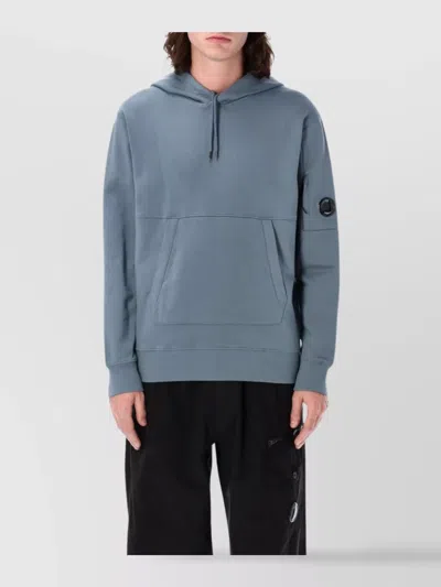 C.P. COMPANY DIAGONAL RAISED FLEECE HOODED SWEATSHIRT