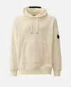 C.p. Company Diagonal Raised Fleece Hooded Sweatshirt In Neutral