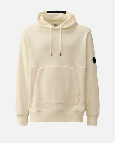 C.p. Company Diagonal Raised Fleece Hooded Sweatshirt In Neutral