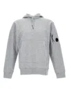 C.p. Company Casual Hooded Sweatshirt With Front Pocket In Gray