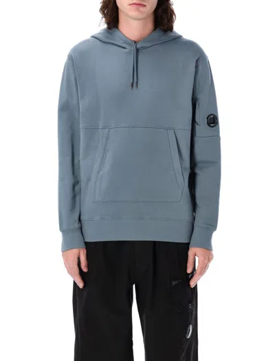 C.P. COMPANY C.P. COMPANY DIAGONAL RAISED FLEECE LENS HOODED SWEATSHIRT