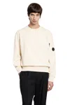 C.p. Company Diagonal Raised Fleece Lens Sweatshirt In Neutral