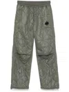 C.p. Company Lens-detail Quilted Trousers In Green