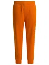 C.p. Company Fleece Cargo Sweatpants Elastic Waistband In Black