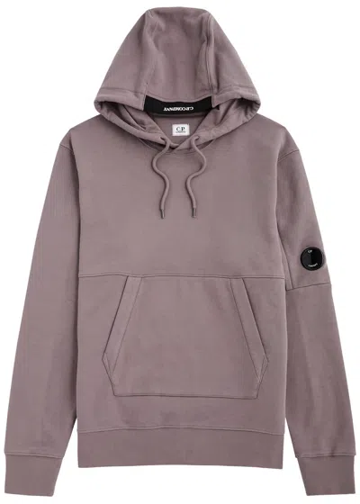 C.p. Company Diagonal Raised Hooded Cotton Sweatshirt In Purple