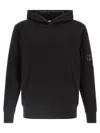 C.p. Company Relaxed-fit Hooded Sweatshirt In Black