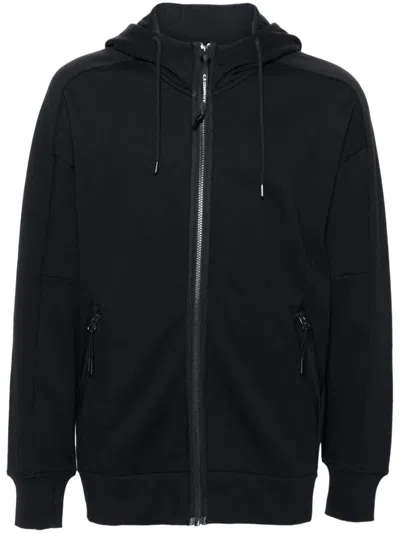 C.P. COMPANY GOGGLES-DETAIL ZIP-UP HOODIE